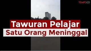 Viral! Video Tawuran Pelajar, Satu Orang Meninggal