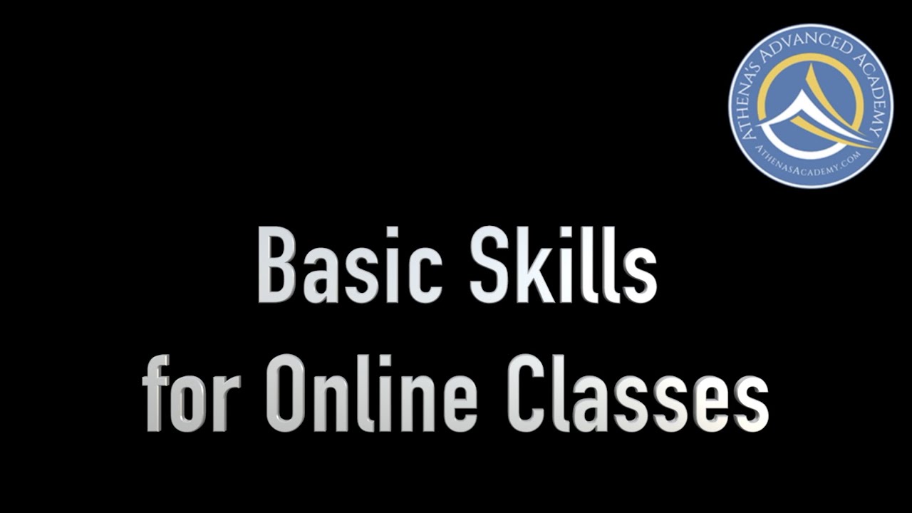 Basic Skills for Online Classes - YouTube