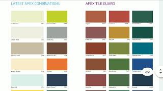 Ace & Apex catalogue / shade Card