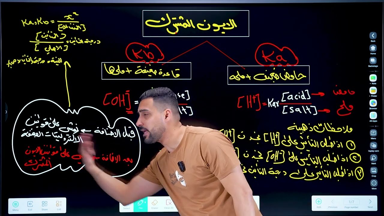 كيمياء السادس العلمي - الفصل الثالث - الايون المشترك + الذوبانية المراجعة المركزة 2025