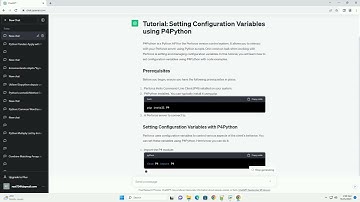 How to set config variables using p4python