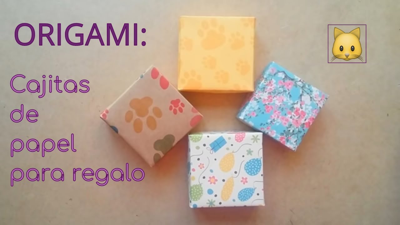 Origami: Cajitas de papel para regalo (a proporcion) 