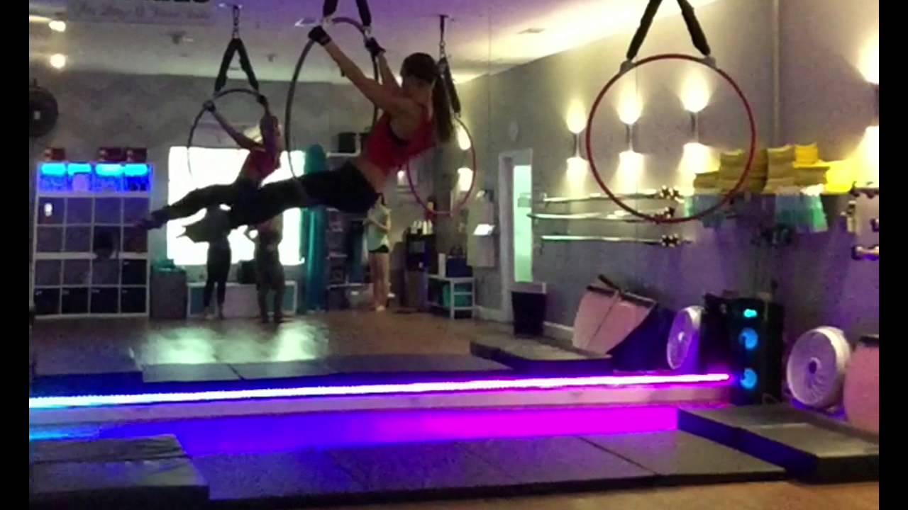 Aerial Stradle Inversion Aerial Hoop - Russian Spilt, Jade Split, inverted straddle - YouTube