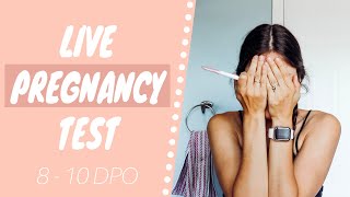 Famous LIVE PREGNANCY TEST | 8 - 10 DPO line progression Wealth