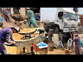 Hardworking YOUNG Guys FIXING A ISUZU TRUCK  FVR 240 Suspension System- Leaf Spring|