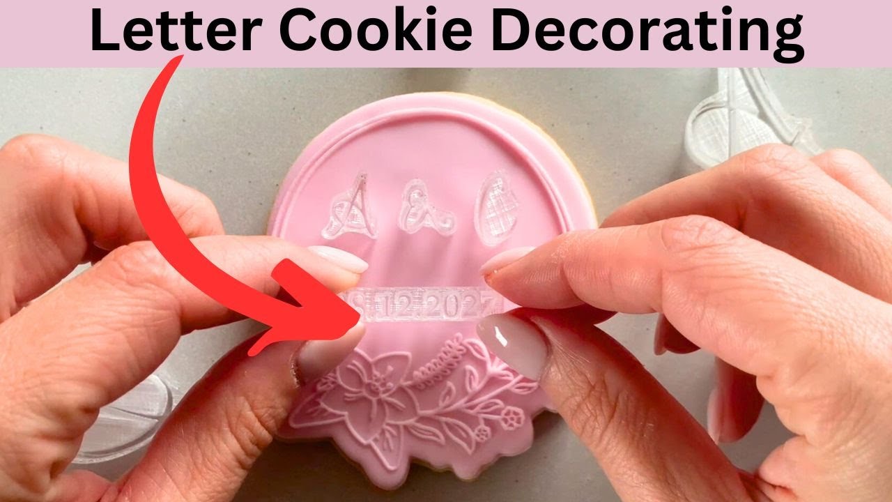 DIY Alphabet Cookie Lettering on Floral Frames (Easy Techniques!)