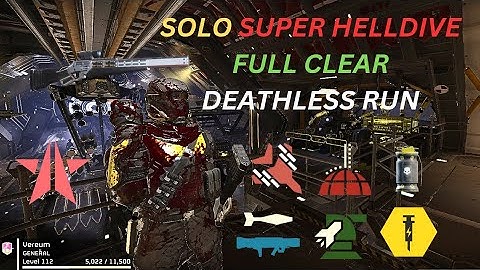 Helldivers 2 : Best Build for Solo Super Helldive Bot / Full Clear Deathless Full Gameplay