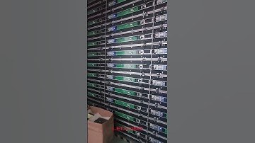 LED video wall waiting for LED screen modules to be installed #ledmodules #ledscreen #ledvideowalls