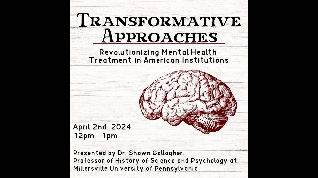 A screenshot of a video discussing transformative approaches to mental health