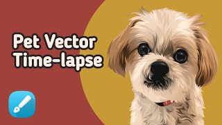 How to Make Pet Vector/Portrait  Time-lapse | SPEED ART