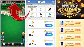 Mystery Solitaire Tycoon 0.1 BTC Withdrawal Proof - Mystery Solitaire Tycoon Real Or Fake screenshot 3