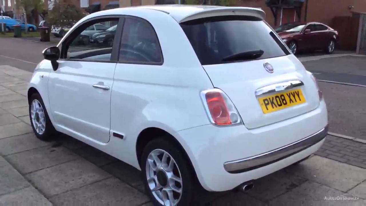 FIAT 500 SPORT MULTIJET WHITE 2008 YouTube