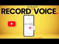 Record and edit quality audio with mobile 