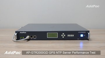 AP-GTR2000GD GPS NTP Server Performance Measurement Test(GPS NTP 서버 성능 측정 테스트)