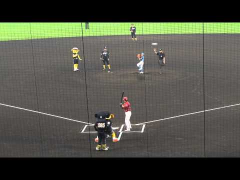 プロ野球交流戦 阪神対楽天 仙台の少年が始球式 2011.06.18