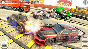 Train Derby Demolition: Car Destruction Sim 2021 - Gameplay Walkthrough Part 1 (Android/IOS)