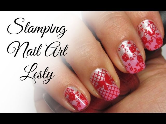 Градиент и стемпинг ❤ Lesly Nail art stamping / дизайн ногтей