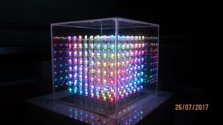 RGB LED CUBE 8x8x8 - PART3 - UPDATE #2 ANIMATIONS
