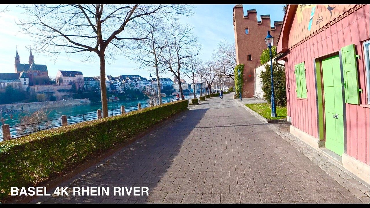 Cycling through Basel: A drone-like POV along the Rhine 🚲