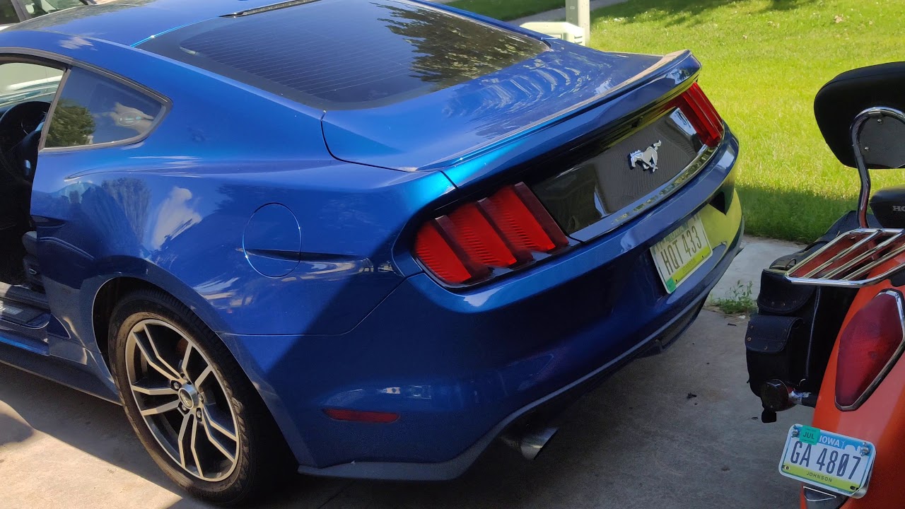 2017 mustang ecoboost resonator muffler delete YouTube