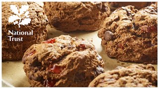 How to make chocolate and cherry scones, a recipe from the National Trust