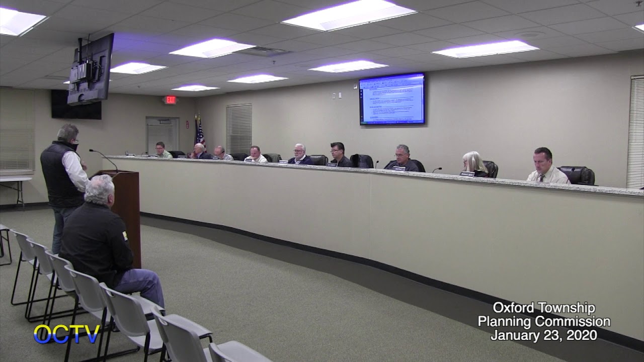 Oxford Township Planning Commission 12320 YouTube