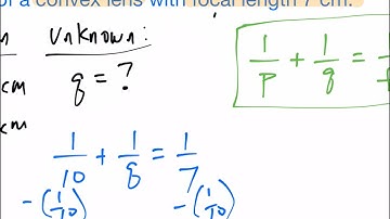 How to Solve a Lens Equation Problem (image distance)