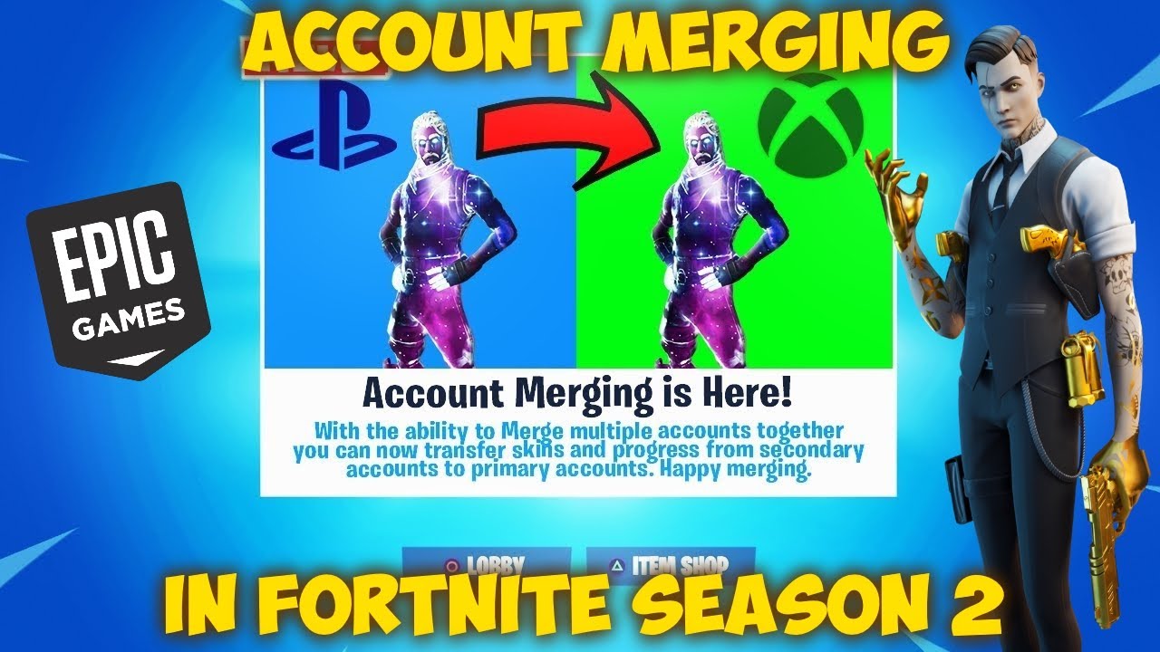 Account Merging Is Back In Fortnite Season 2 Fortnite Account Merging Youtube