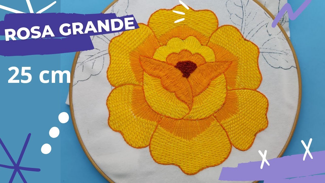 143 - Rosas grande  queda muy bonita de 25cm | Say Artes