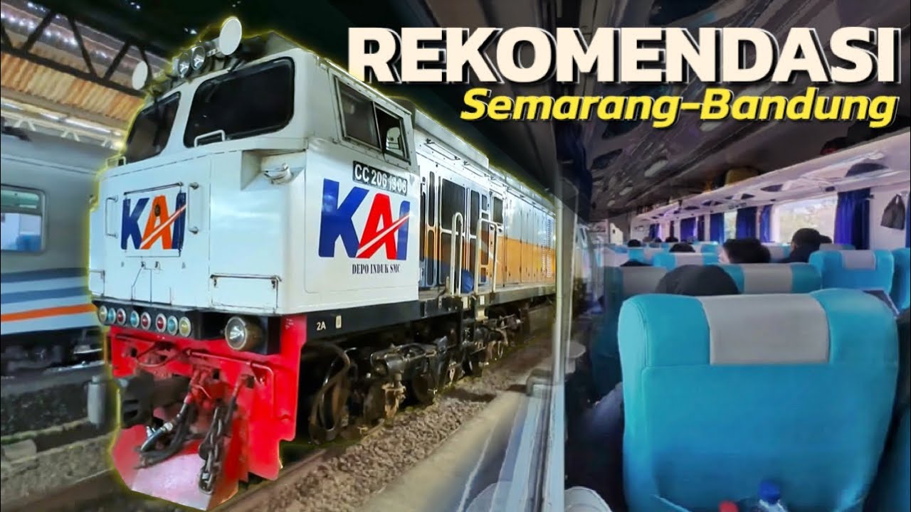 VIEW LAUT DAN GUNUNG 🤩 | Pilihan Tepat Semarang - Bandung Naik Kereta Ciremai