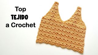 Aprende a Tejer un lindo Top a crochet para Mujer MUY FACIL❤