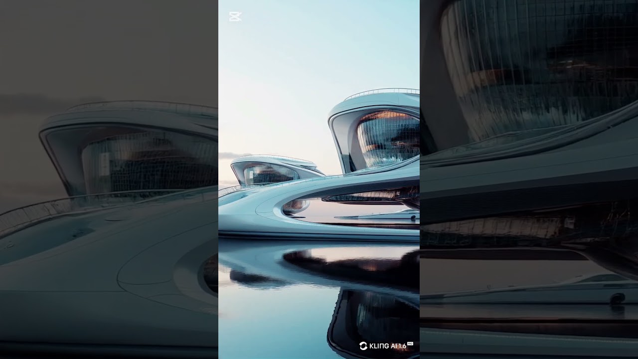 AI Futuristic Floating Architecture | Inspired by Zaha Hadid #Architecture #Shorts #aiarchitecture