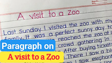 A visit to a zoo short paragraph || essay on a visit to a zoo ||