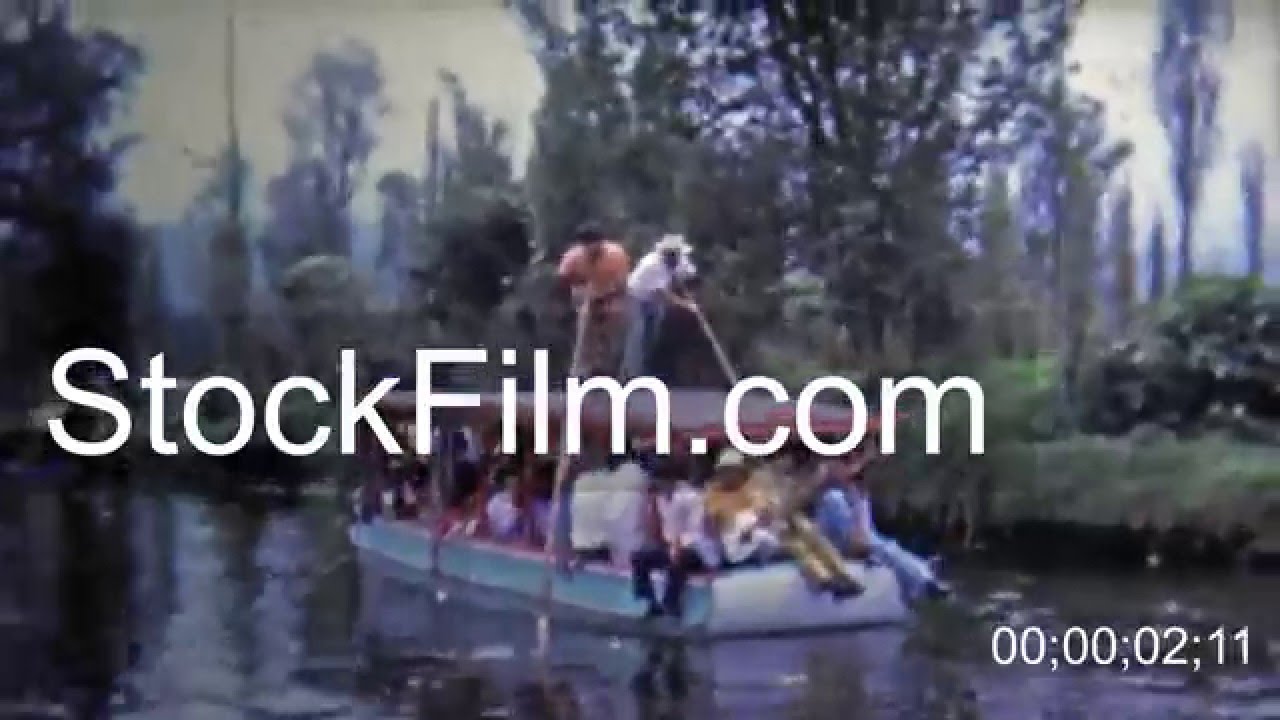 1973: Unique tourist boat trip of jungle waterways. MEXICO CITY
