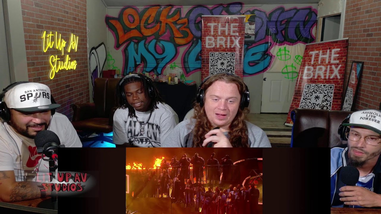 Lit Up AV Reactions: Dave - In The Fire (ft. Giggs, Ghetts, Meekz & Fredo) (Live at The BRITs 2022)
