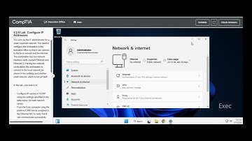 Testout | Network + | 4.2.9 Lab: Configure IP Addresses
