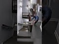 Officer Dives Down Stairs To Get Suspect