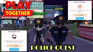 Play Together: Police Quest Lost Item & Lost Puppy Locations
