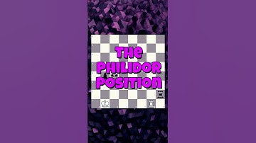 SAVE THE GAME! 🛡️ The Philidor Position #chess