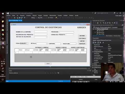 Visual Basic - Datagridview y Funciones (KARDEX) - YouTube