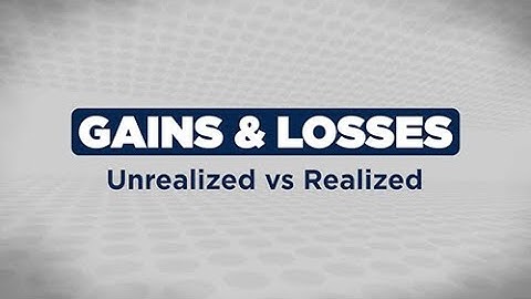 Unrealized vs Realized Gains and Losses