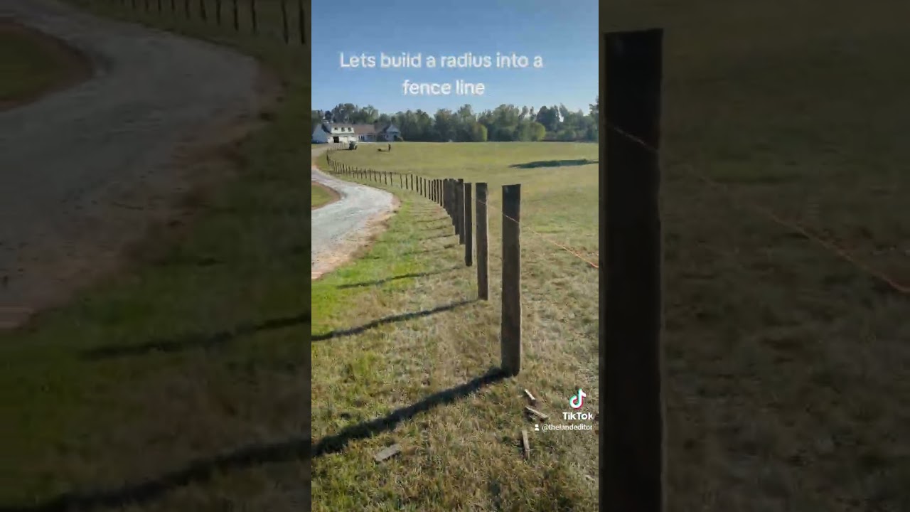 How to curve your fence line