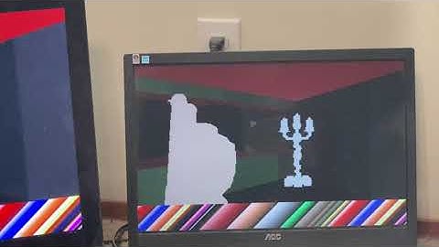 RP2040 Doom Development: Early untextured game play