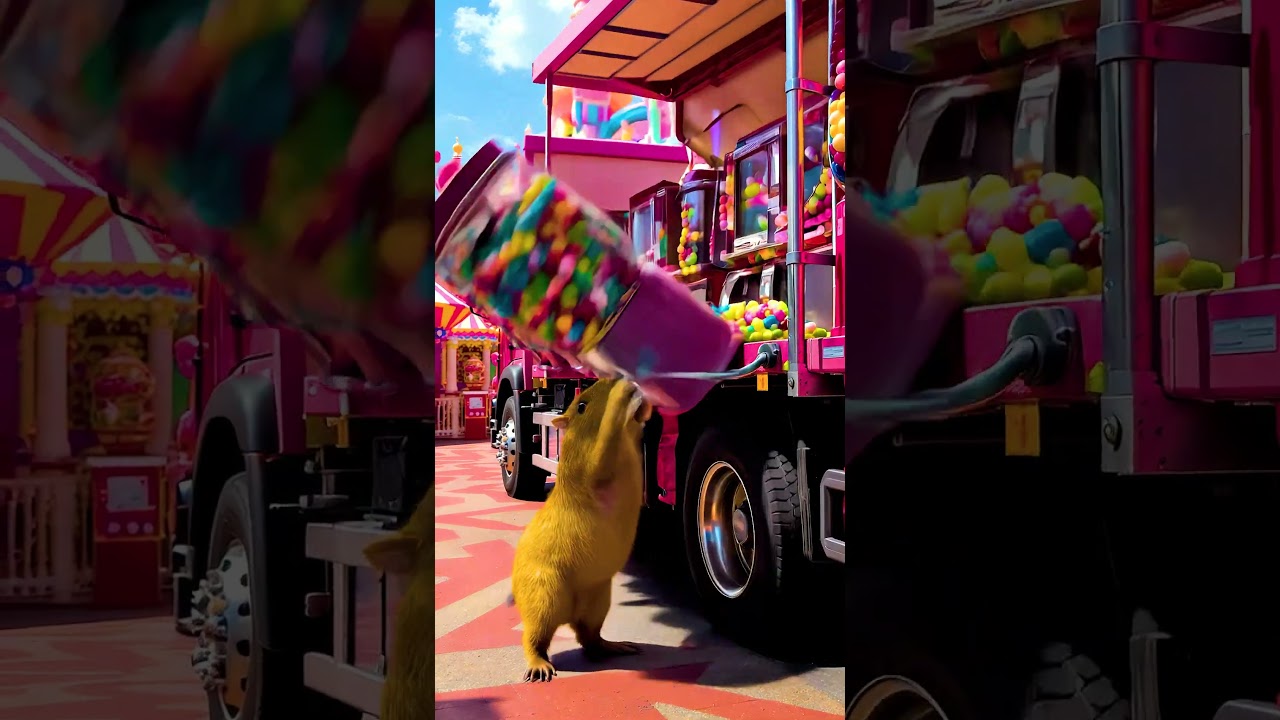 🤯 The Sweetest Trigger! Capybara on the Edge of Gumball Chaos!