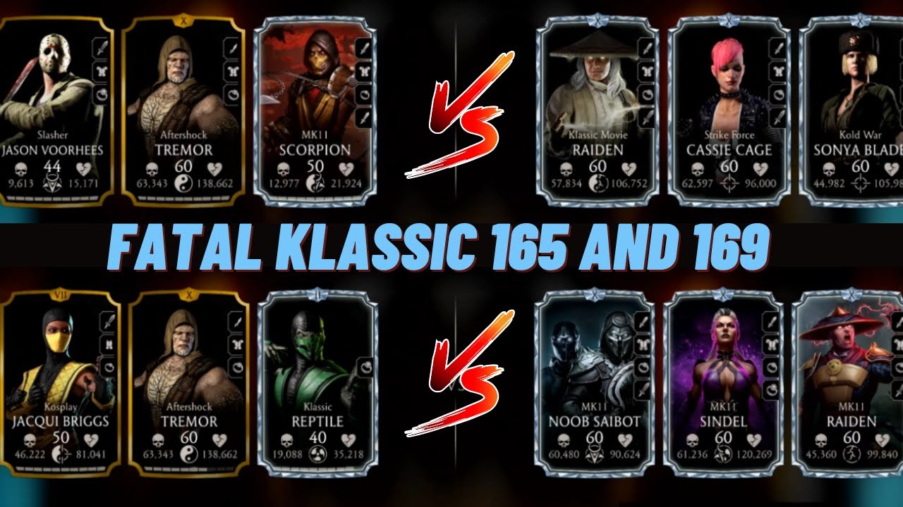 Fatal Klassic Tower Stages 165 and 169! Full walkthrough! MK Mobile