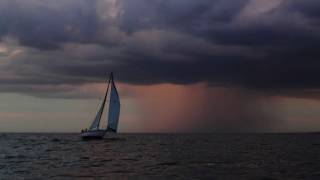Lake Michigan: Sailing Among Thunderstorms