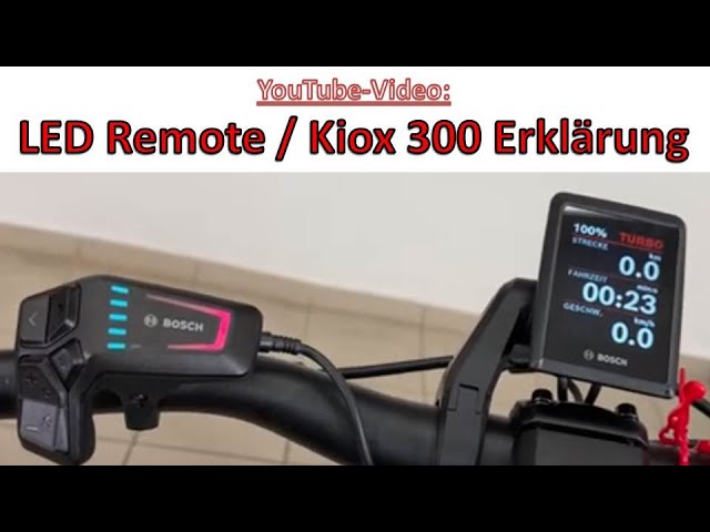 Bosch Display Upgrade von Smart Remote auf Kiox 300