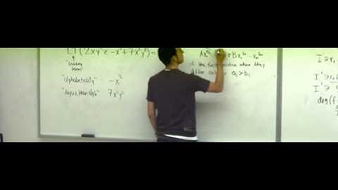 Lecture 2 . Combinatorial Commutative Algebra (Federico Ardila)