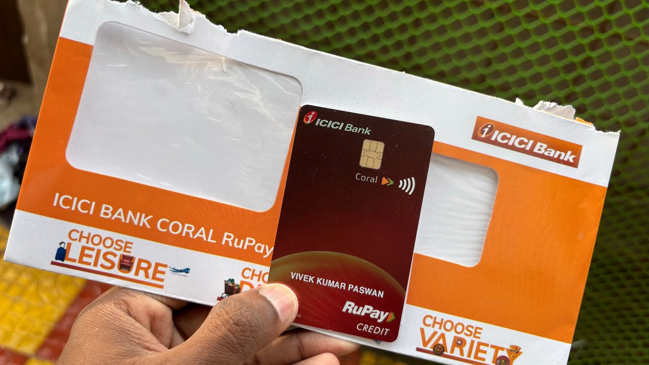 icici-bank-credit-card-unboxing-icici-coral-rupay-credit-card