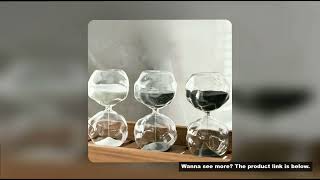Nordic Irregular Glass Hourglass Timer 30 Mins Sand Watch 30 Minutes Timer Clock Children Gift Sand